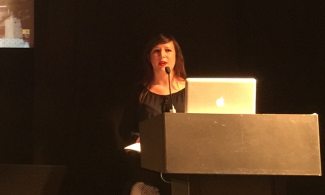 Maria Xynou at The Logan Symposium.