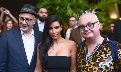 David Hershkovitz, Kim Kardashian, and Mickey Boardman from Paper magazine.