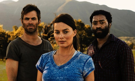 Chiwetel Ejiofor, Margot Robbie and Chris Pine in Z for Zachariah