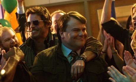 James Marsden and Jack Black in The D Train