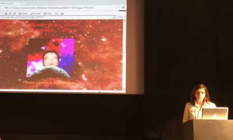 Olia Lialina at The Logan Symposium.