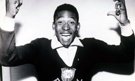 Pele was pretty happy after he scored twice and won the World Cup in 1958. We're pretty happy too.