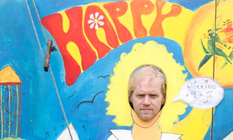 This man (he's called Stuart Heritage) is pretty happy too, because next weekend he'll be speaking to readers, helping them to donate even more money for mental health.