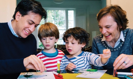 The Miliband family's Christmas card for 2014.