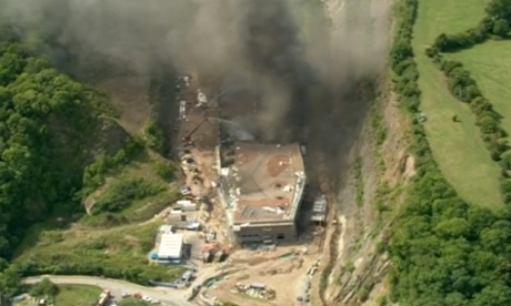 The spectacular arson attack on a new police firearms centre in 2013 caused £16m of damage.