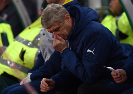 It's not looking good for Arsene Wenger.