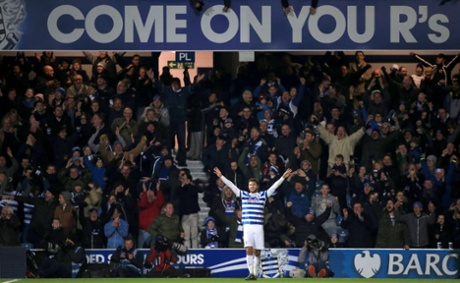 Charlie Austin celebrates scoring his sides second.