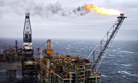 North Sea oil rig