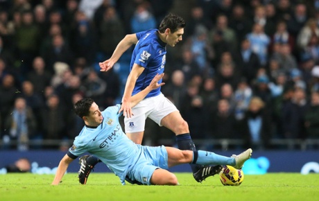 Samir Nasri robs Gareth Barry