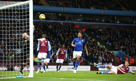 Ciaran Clark scores the equaliser.