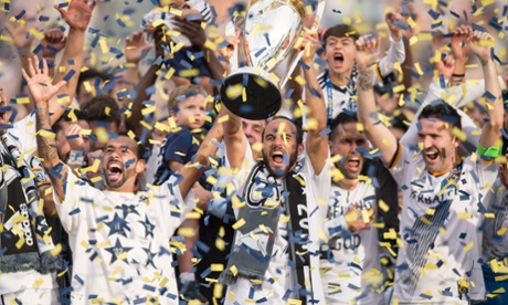 LA Galaxy celebrate