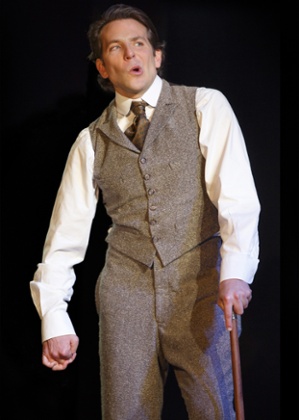 Bradley Cooper during a performance of The Elephant Man.