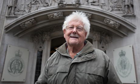 John Catt arriving at the supreme court in London for a hearing to have his details about his attendance at various protests removed from a police database.