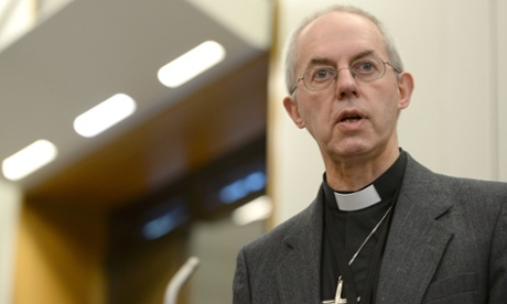 The archbishop of Canterbury, the Most Rev Justin Welby, speaks at the launch of the Feeding Britain report in the House of Commons