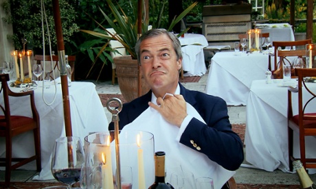 nigel farage at dinner