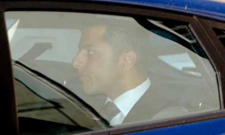 Shrien Dewani arrives at court in Cape Town this morning.