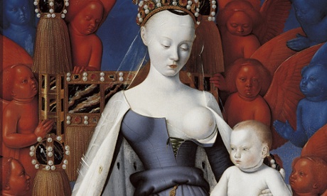 Virgin and Child Surrounded by Angels by Jean Fouquet