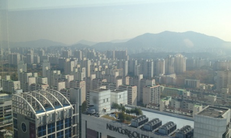 Rows of tower blocks in Anyang.