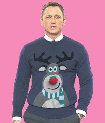 Daniel Craig Christmas jumper