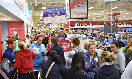 Black Friday supermarket queue