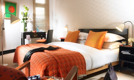 A bed in a Superior Room at MyHotel Bloomsbury