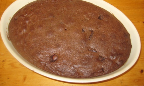 Chocolate cherry sponge.