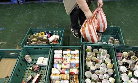 Food bank customer in Scotland
