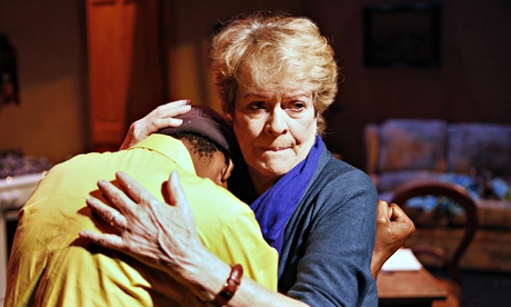 Janet Suzman with Khayalethu Anthony in the South African play Solomon and Marion in 2013.