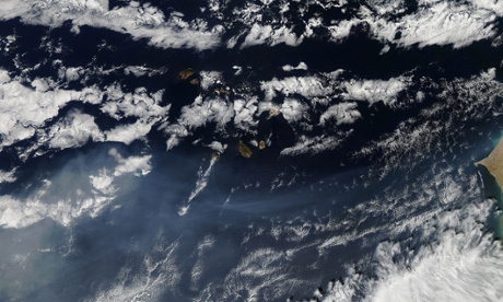 Vog from Pico do Fogo, Cape Verde Islands