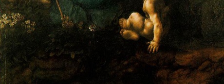 Detail of plants in the London version of Virgin of the Rocks.