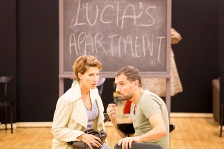 Tamsin Greig (left) in the new London musical version of Women on the Verge of a Nervous Breakdown.