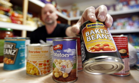 Cans of food