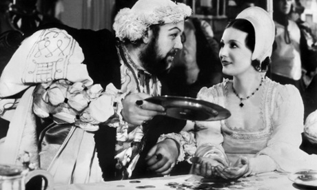 Charles Laughton in the culturally definitive 1933 portrayal of the greedy king.
