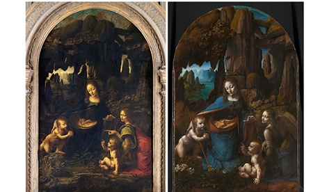 Left, the French painting, and right, the British.