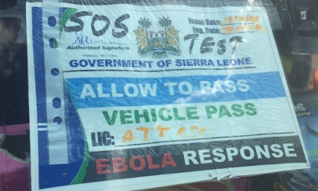 A sticker on a windscreen