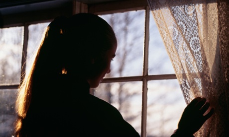 Women looking out of a window