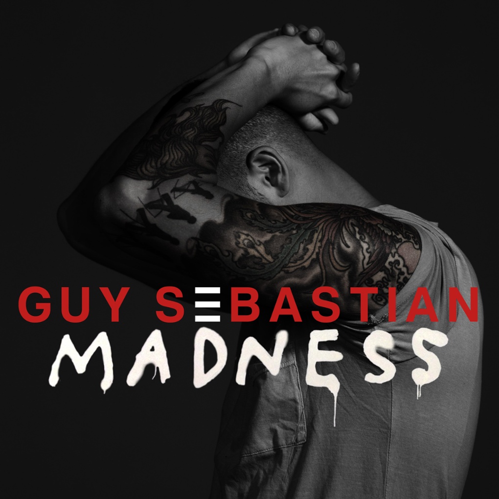 Cover art for Guy Sebastian's eighth studio album Madness.
