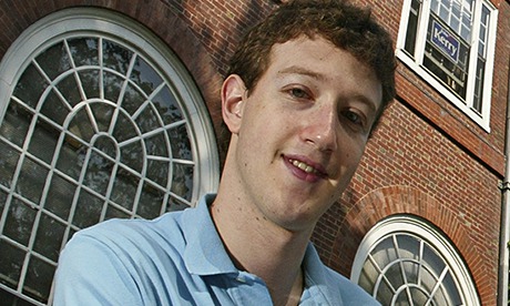 Mark Zuckerberg at Harvard in 2004, three months after the launch of Facebook.