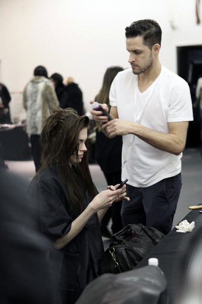 Beckham backstage: Victoria Beckham back stage autumn/winter 2014