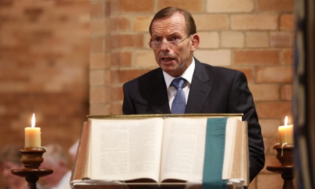 Tony Abbott addresses the Ecumenical Service to mark the commencement of the 2014 Parliamentary year.