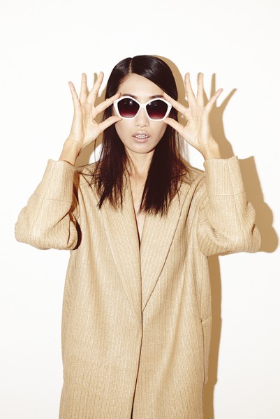 Mix and Match: Woman modelling sunglasses