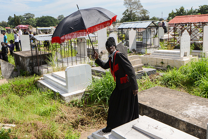 FTA: La Sape: A Sapeur, a member of La Sape movement, in Kinshasa