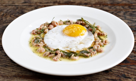 The Gunton Arms: egg with shrimps