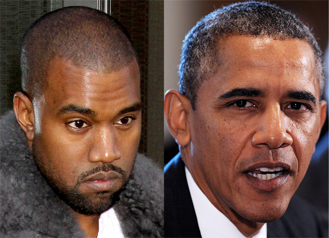 Kanye: Kanye West and Barack Obama