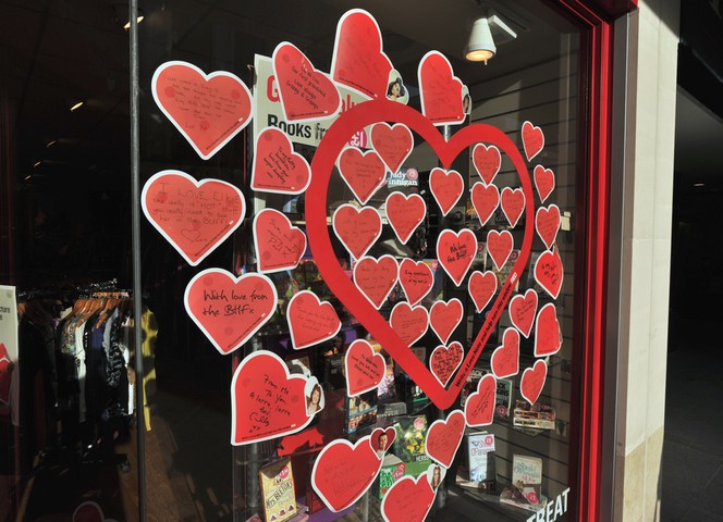 Volsec Valentines Day: BHF shop window