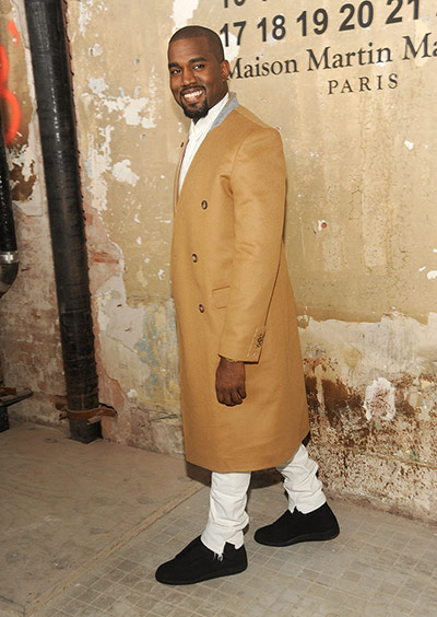 Kanye: Kanye West at Maison Martin Margiela With H&M 