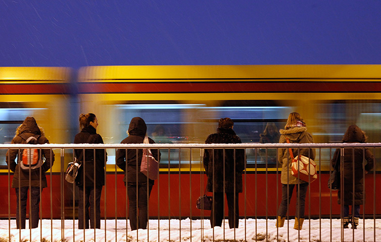Top 10 trains: Berlin passengers wait for S-Bahn commuter train