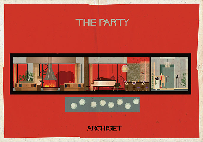 Architecture film posters: Architecture film posters by Federico Babina