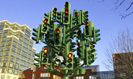 traffic light sculpture