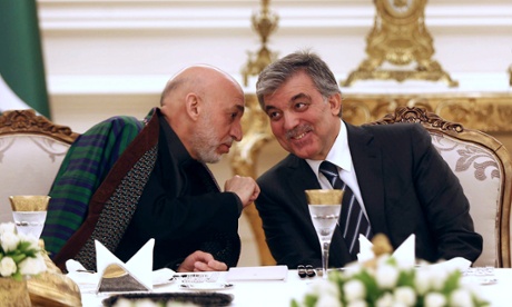 Karzai with Abdullah Gul